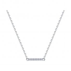 Серебряное колье SOKOLOV с фианитом 94070699 фото