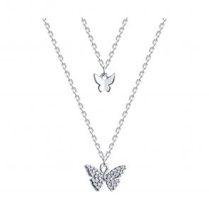 Серебряное колье SOKOLOV с фианитом 94070705-91 фото