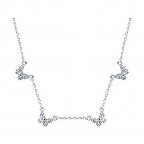 Серебряное колье SOKOLOV с фианитом 94070710 фото