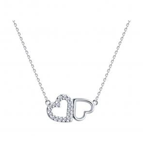 Серебряное колье SOKOLOV с фианитом 94070724 фото