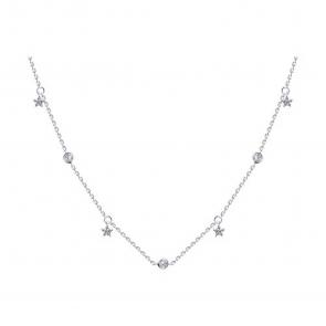 Серебряное колье SOKOLOV с фианитом 94070738 фото