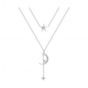 : Колье из серебра с фианитами 94070826-91 фото