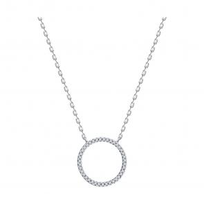 : Колье из серебра с фианитами 94070864-91 фото