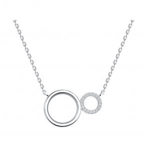 Серебряное колье SOKOLOV с фианитом 94070866-91 фото