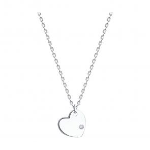 Серебряное колье SOKOLOV с фианитом 94070870-91 фото