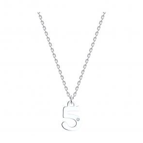 : Колье из серебра с фианитом 94070906-91 фото