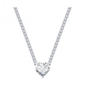 Серебряное колье SOKOLOV с фианитом 94070914-91 фото