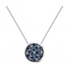 Серебряное колье SOKOLOV с фианитом 94070939 фото