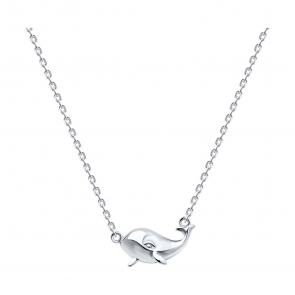 Серебряное колье SOKOLOV с фианитом 94070956 фото