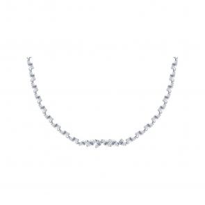 Серебряное колье SOKOLOV с фианитом 94070972 фото