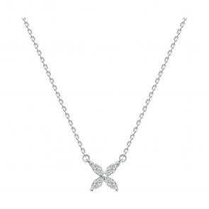 Серебряное колье SOKOLOV с фианитом 94070976-91 фото