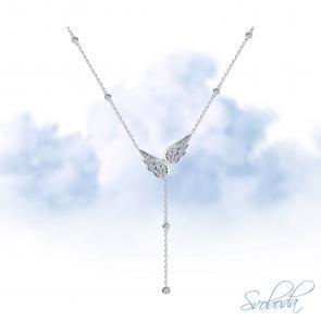 Серебряное колье SOKOLOV с фианитом 94071007 фото