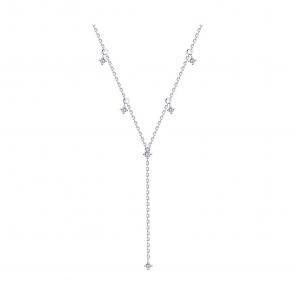 Серебряное колье SOKOLOV с фианитом 94071013-91 фото