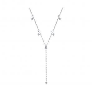 Серебряное колье SOKOLOV с фианитом 94071013 фото