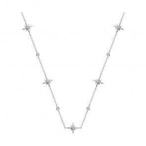 Серебряное колье SOKOLOV с фианитом 94071027-91 фото