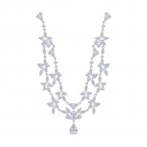 Серебряное колье SOKOLOV с фианитом 94071052 фото