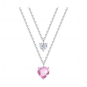 Серебряное колье SOKOLOV с фианитом 94071085 фото