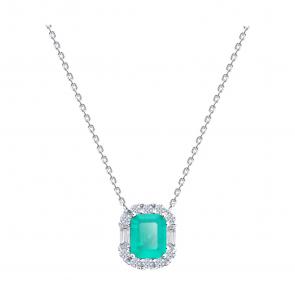 : Колье из серебра с фианитами 94071244-91 фото