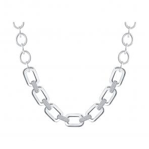 Серебряное колье SOKOLOV с фианитом 94071267 фото