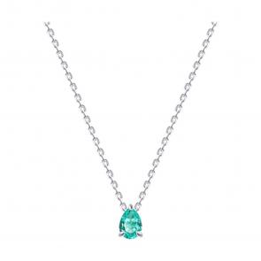 Серебряное колье SOKOLOV с фианитом 94071270-91 фото