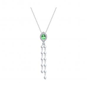 : Колье из серебра с фианитами 94071426 фото