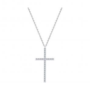 : Колье из серебра с фианитами 94071460 фото