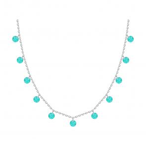 : Колье из серебра с фианитами 94071466-91 фото