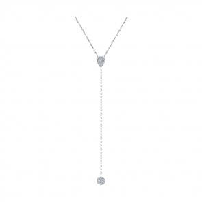 Серебряное колье SOKOLOV с фианитом 94074636 фото