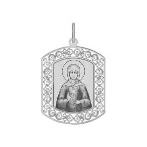 Серебряная подвеска-иконка Святая блаженная Матрона SOKOLOV 94100210 фото
