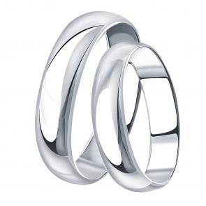 Серебряное обручальное кольцо 4,5 мм SOKOLOV 94110030-91 фото