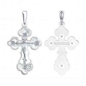 Серебряная подвеска SOKOLOV с фианитом 94120001 фото