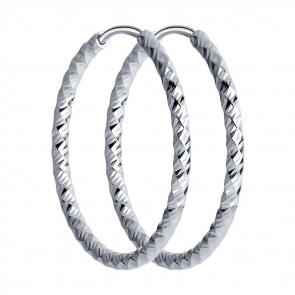 Серебряные серьги SOKOLOV 94140029 фото