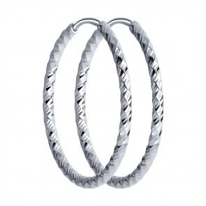 Серебряные серьги SOKOLOV 94140030 фото