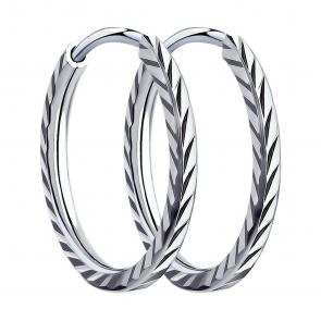 Серебряные серьги SOKOLOV 94140069 фото