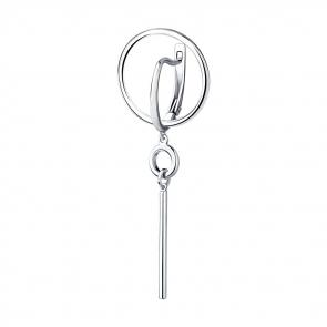 Одиночная серьга из серебра SOKOLOV 94170074 фото