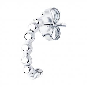 Одиночная серьга из серебра SOKOLOV 94170134 фото