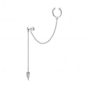 Одиночная серьга из серебра SOKOLOV 94170170 фото