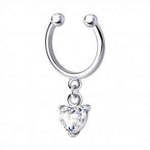 Одиночная серьга SOKOLOV из серебра с фианитом 94170227 фото