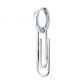 Одиночная серьга-трансформер из серебра SOKOLOV 94170311 фото