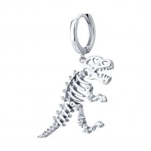 Одиночная серьга из серебра SOKOLOV с фианитом 94170353 фото