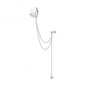 Одиночная серьга из серебра SOKOLOV 94170377 фото