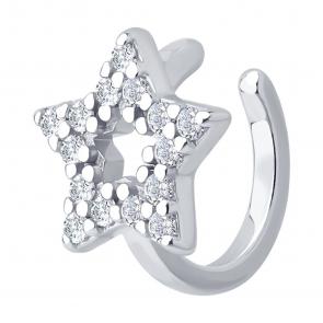 Одиночная серьга из серебра SOKOLOV с фианитом 94170406 фото