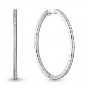 Серьги из белого золота AQUAMARINE с бриллиантом 942746 фото