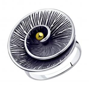 Кольцо из черненого серебра Diamant 95-110-00362-1 фото