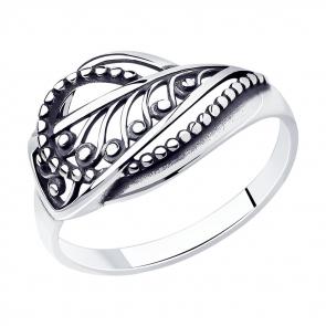 Кольцо из черненого серебра Diamant 95-110-01205-1 фото