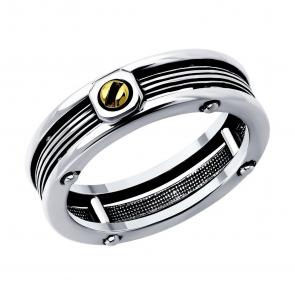 Кольцо из черненого серебра Diamant 95-110-02180-1 фото