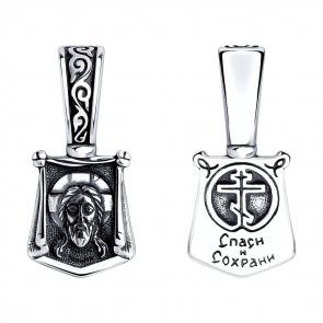 Серебряная подвеска-иконка 	Господь Вседержитель Diamant 95-130-00944-1 фото