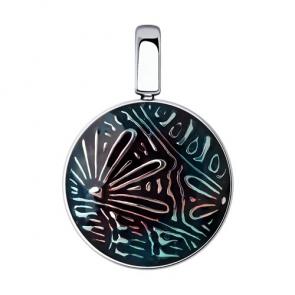 Подвеска из черненого серебра Diamant с эмалью 95-130-01708-1 фото