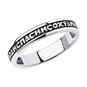 Кольцо из черненого серебра SOKOLOV 95010072 фото