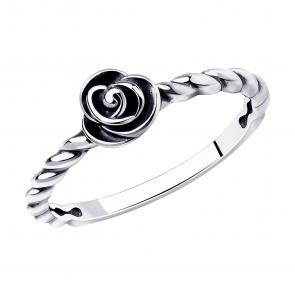 Кольцо из черненого серебра SOKOLOV 95010079 фото